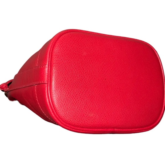 SOLD Etro Milano Mini Red Leather Bucket Drawstrings Crossbody Bag SKU:009 - Picture 12 of 16